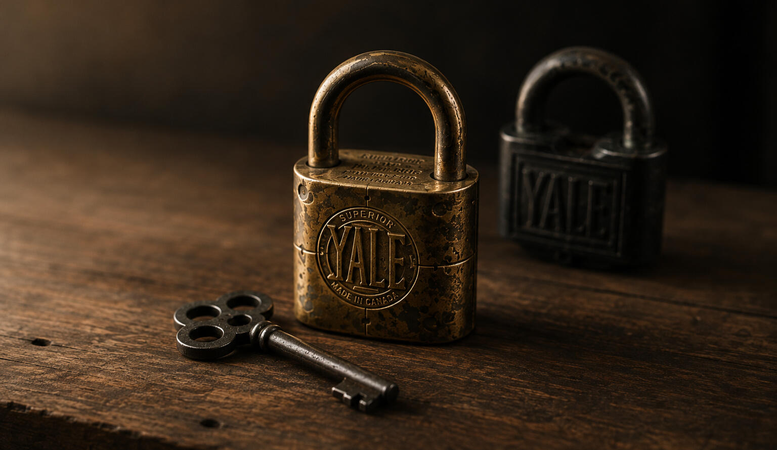 Antique locks and key